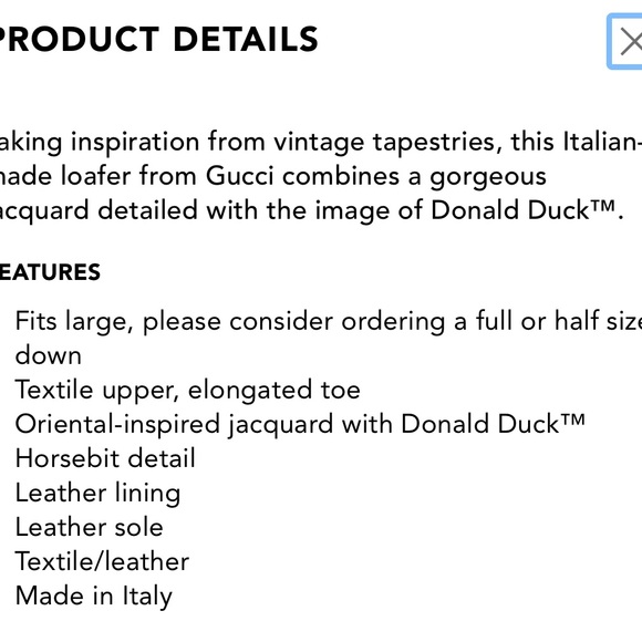 Gucci Men\'s Disney Donald Duck Princetown Loafers New